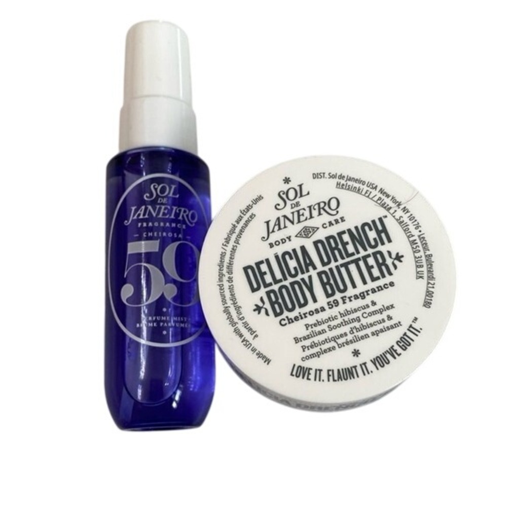 Sol de Janeiro 59‎ Set Delicia Drench Body Butter 1.7oz & Perfume Spray 1oz  NEW - Picture 2 of 3